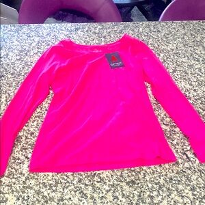 Bright Pink Long Sleeve Top